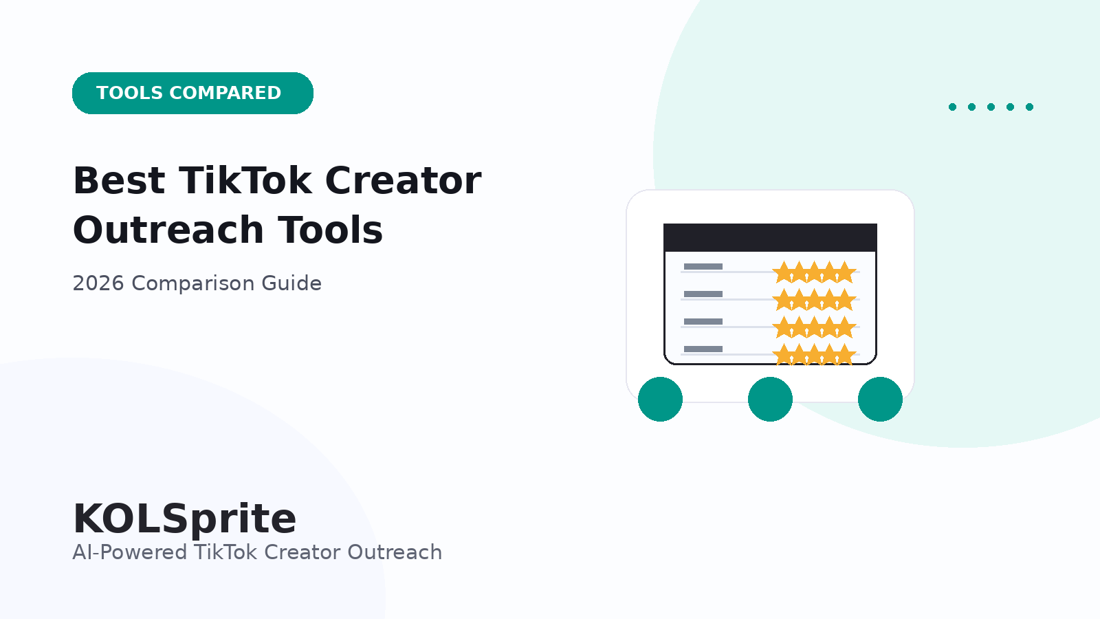 Best TikTok creator outreach tools in 2026 compared for influencer marketing teams.