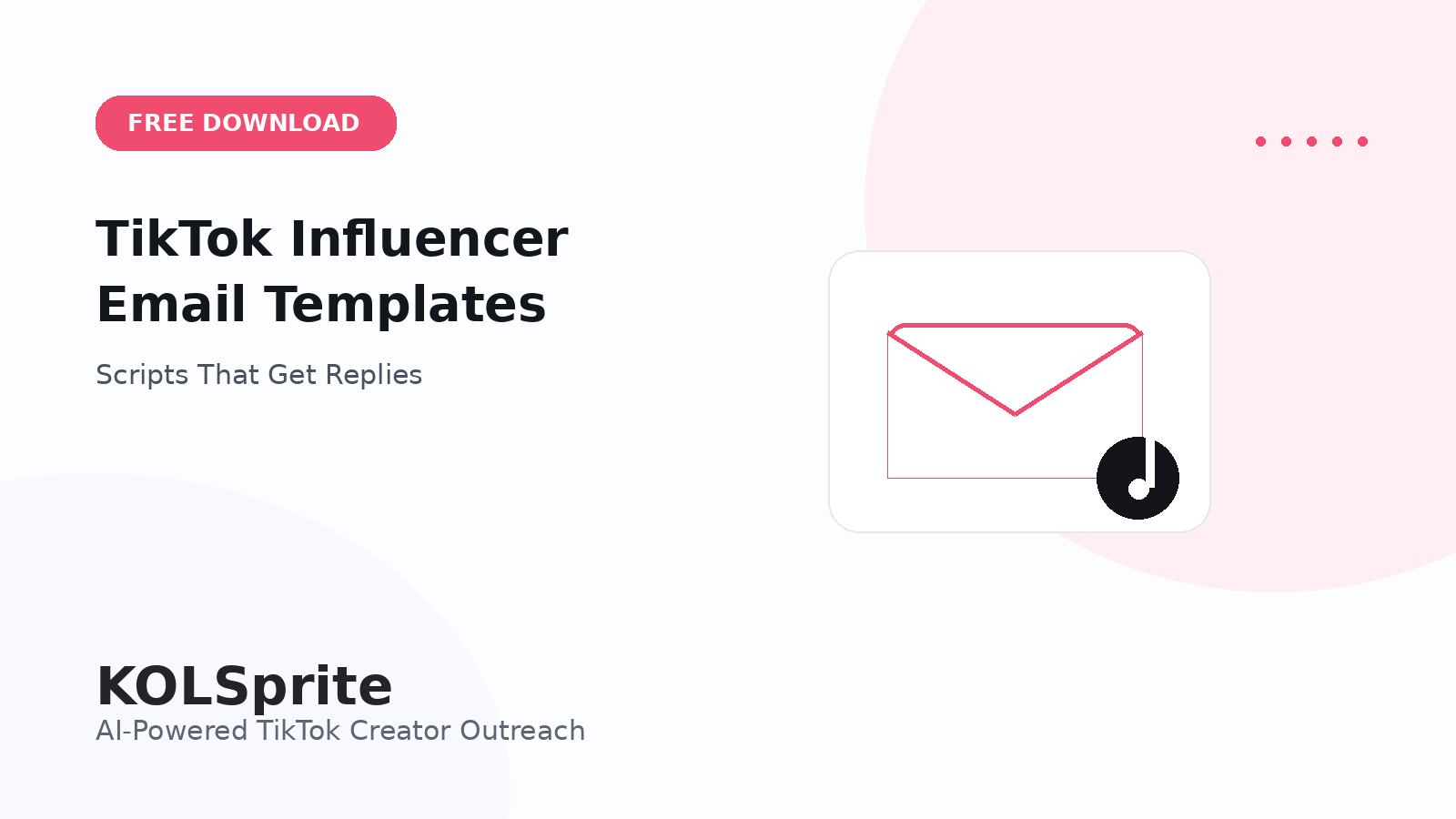 TikTok influencer email templates for creator outreach and brand collaborations.