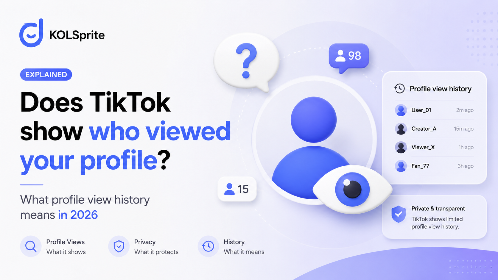 Explanation of TikTok profile view history and privacy-safe creator research workflows.