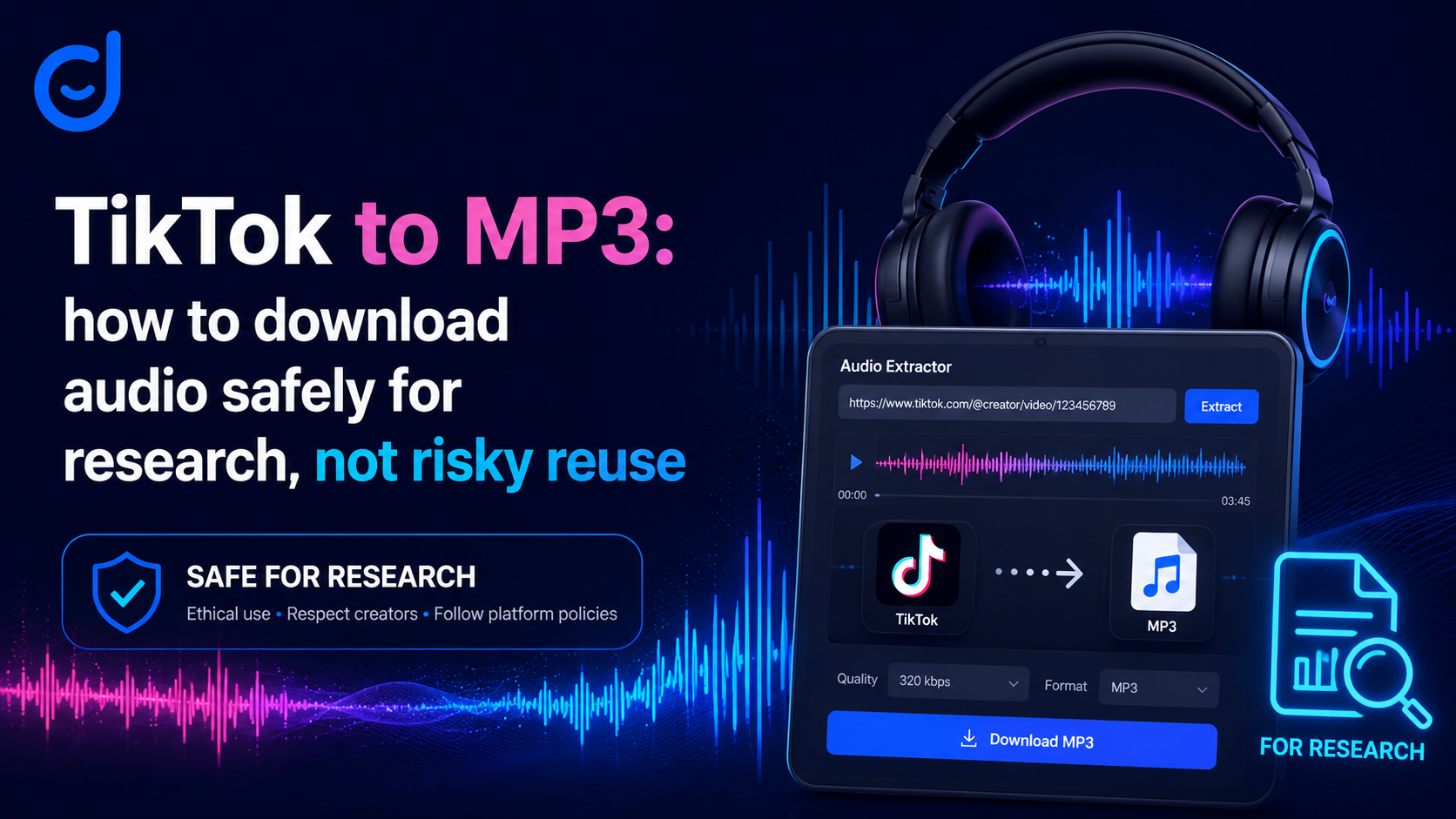 TikTok to MP3 audio research workflow for safe content planning and creator briefs.